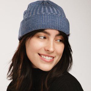 Free People Slouchy Ribbed Cuffed Beanie